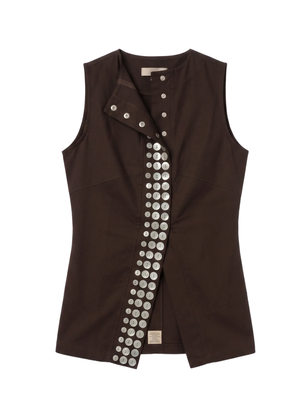 SHELL VEST BROWN 001
