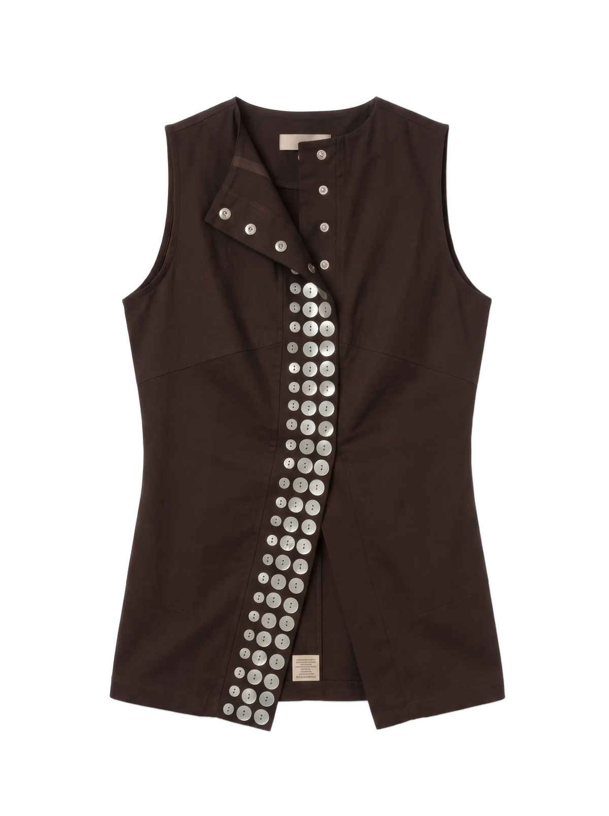 SHELL VEST BROWN 001