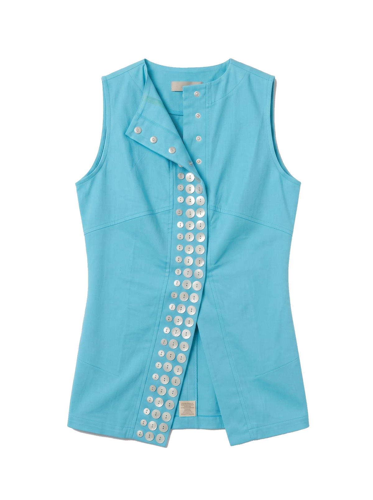SHELL VEST TURQUOISE 001