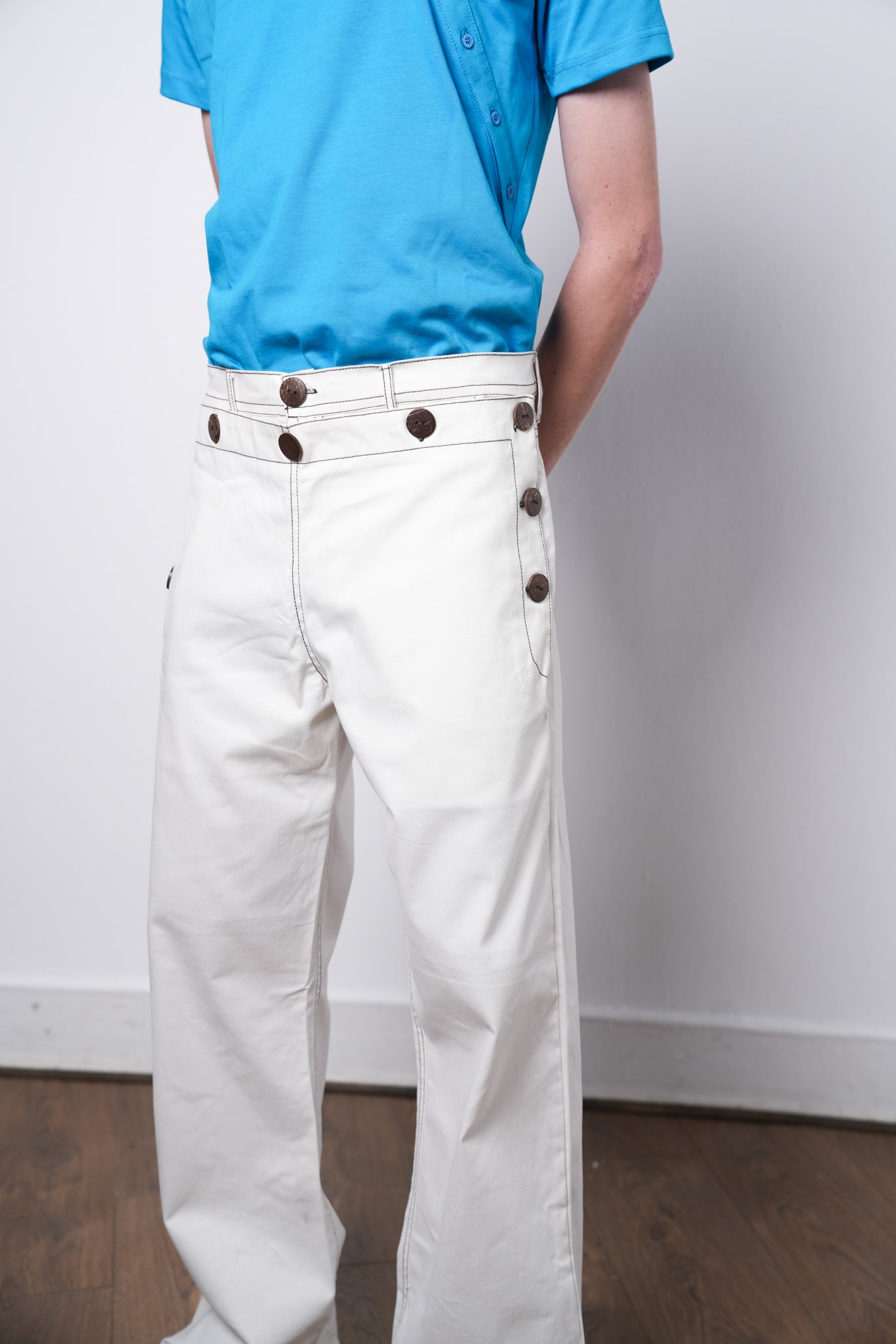 FLARE PANTS OFF WHITE 001
