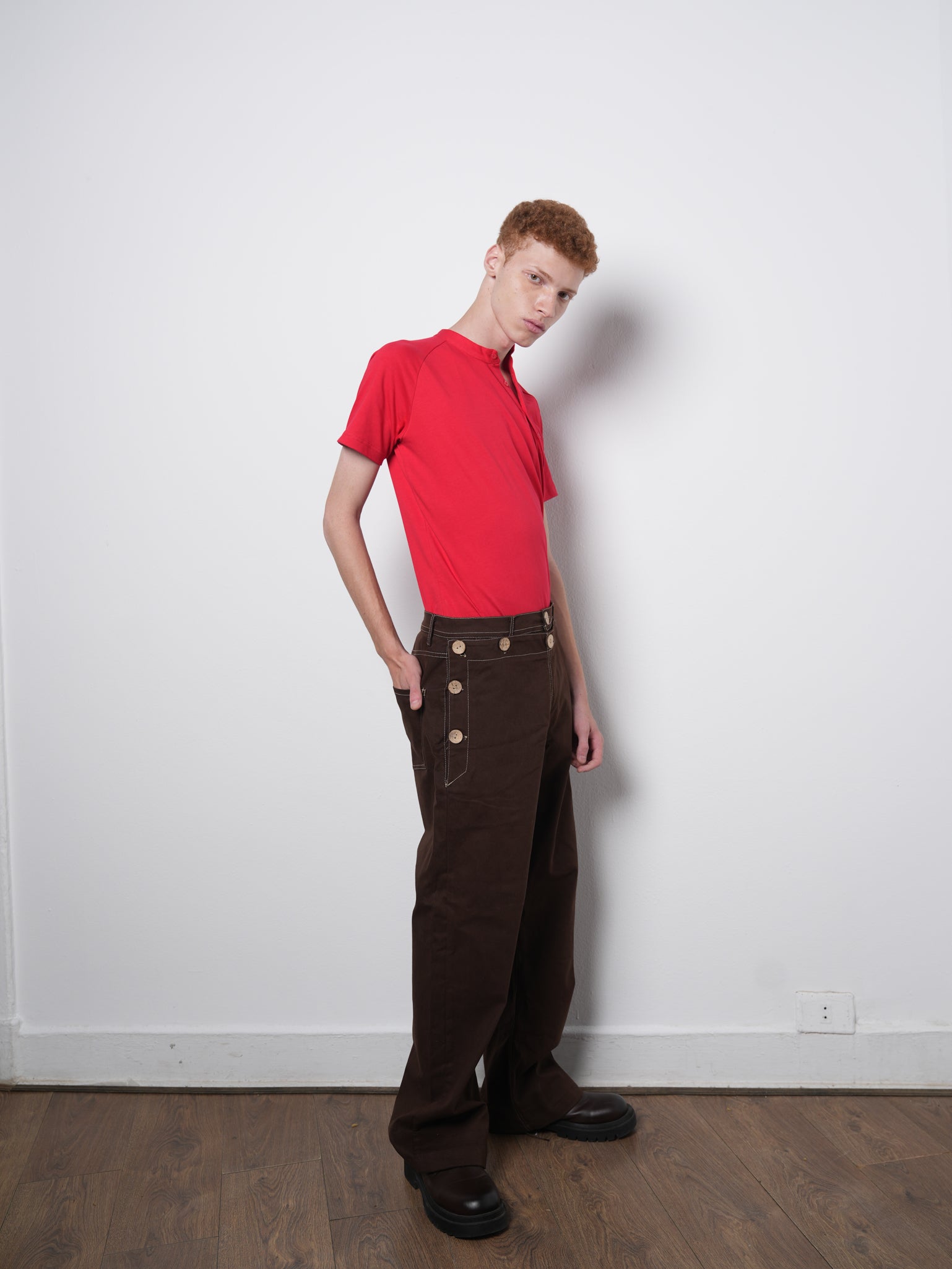 FLARE PANTS BROWN 001