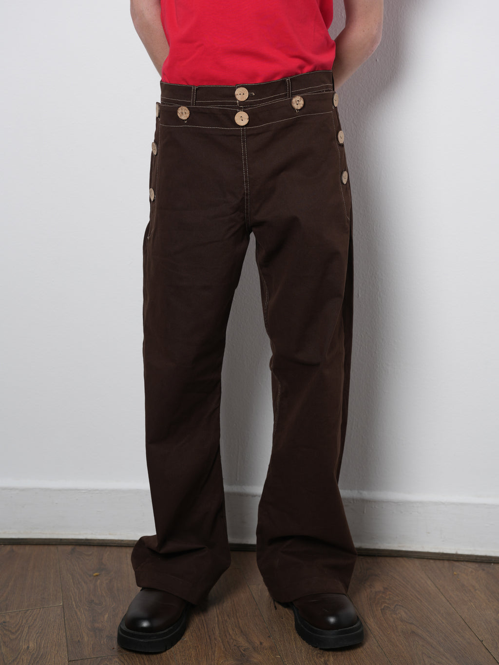 FLARE PANTS BROWN 001