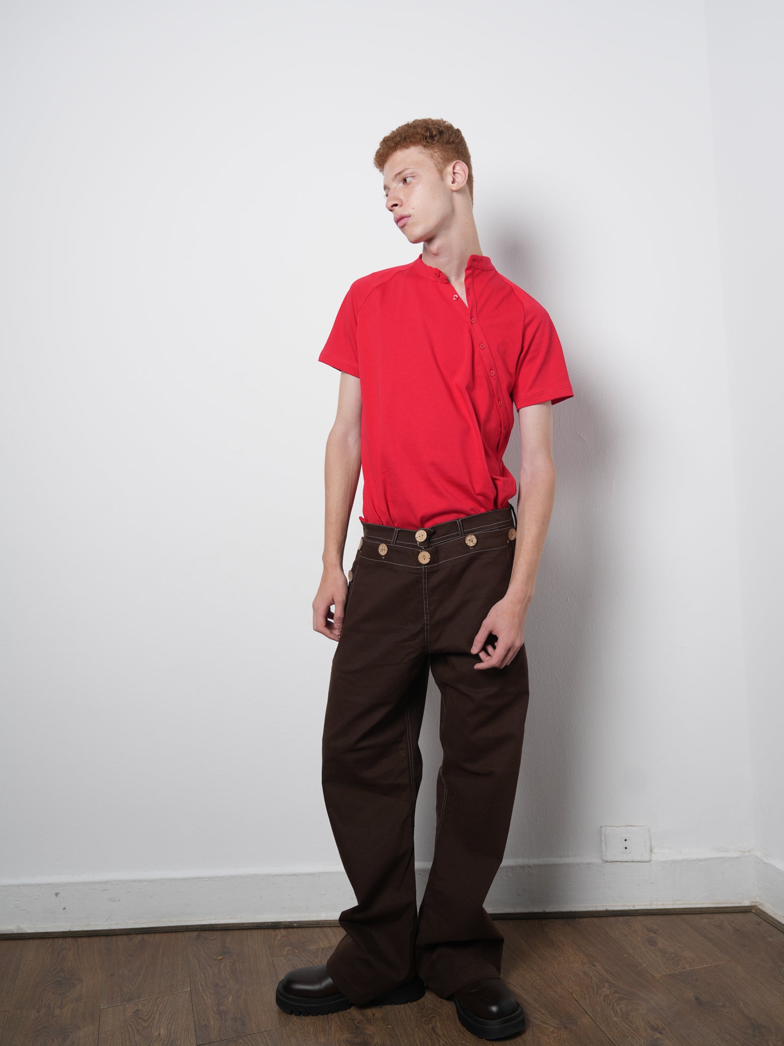 FLARE PANTS BROWN 001