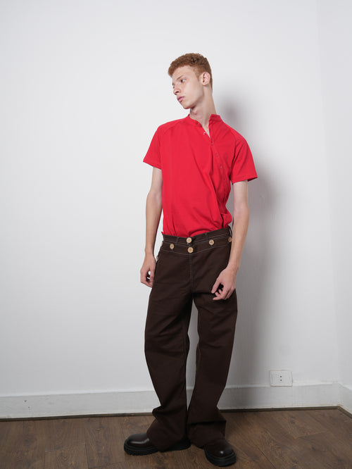 FLARE PANTS BROWN 001