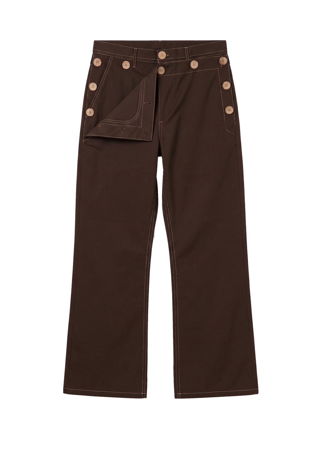 FLARE PANTS BROWN 001