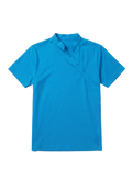 OPEN COLLAR TEE TURQUOISE 001